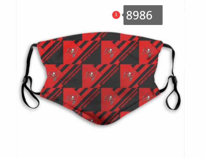 2020 NFL Tampa Bay Buccaneers  Dust mask with filter->nfl dust mask->Sports Accessory
